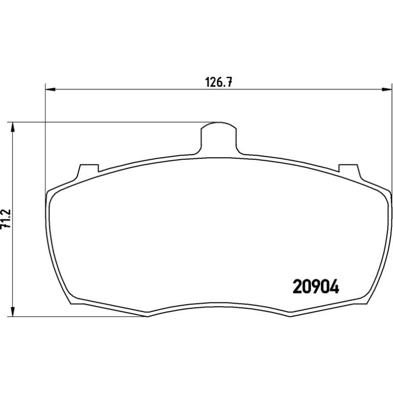 BREMBO Bremsbelagsatz, Scheibenbremse P 52 012 BREMBO Bremsbelagsatz, Scheibenbremse P 52 012