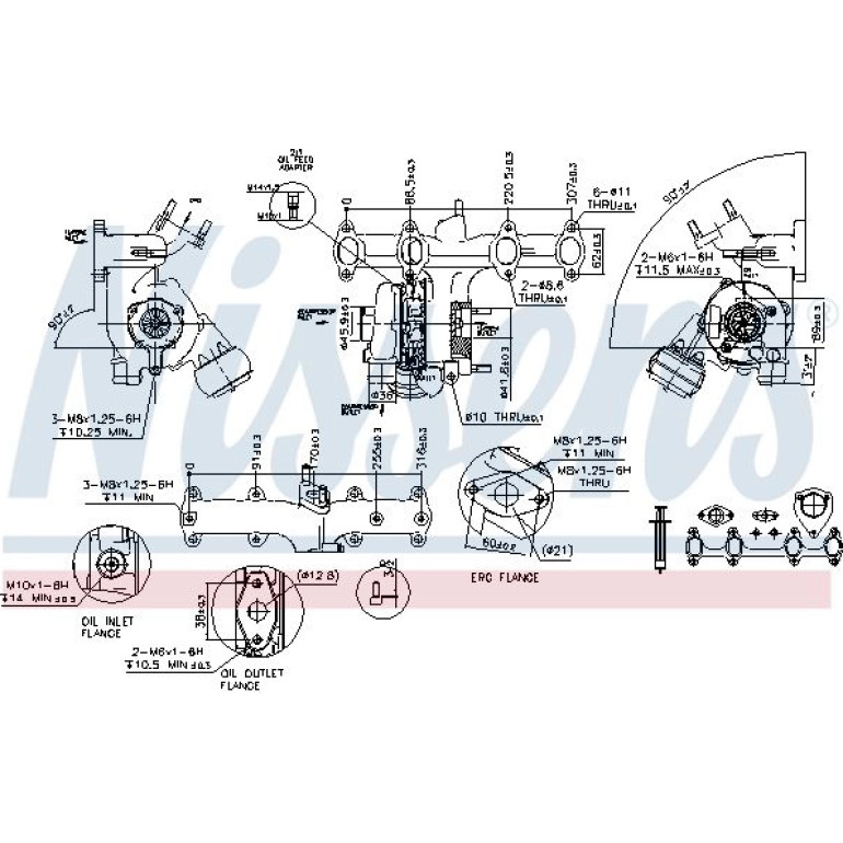 NISSENS Turbolader 93090 NISSENS Turbolader 93090