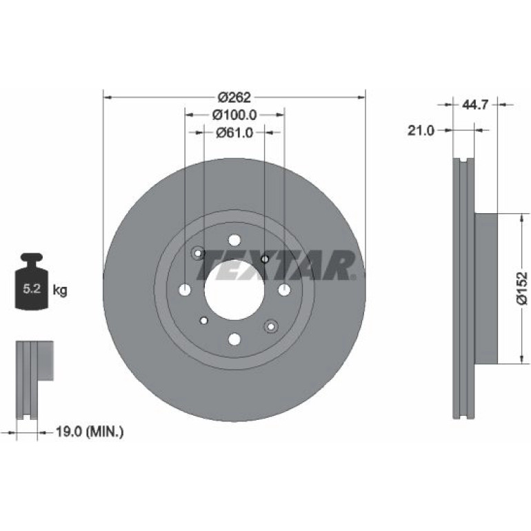 Bremsscheibe 92334003 Bremsscheibe 92334003