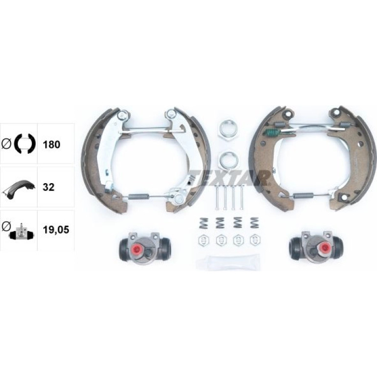 Satz Bremsbacken Eugeot 106 / 205 / 309 Citroen Ax / Saxo 84038204 Satz Bremsbacken Eugeot 106 / 205 / 309 Citroen Ax / Saxo 84038204
