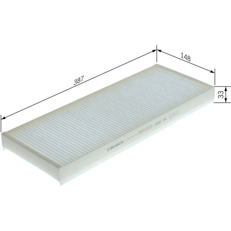 Bosch Innenraumfilter 1987432017 Bosch Innenraumfilter 1987432017