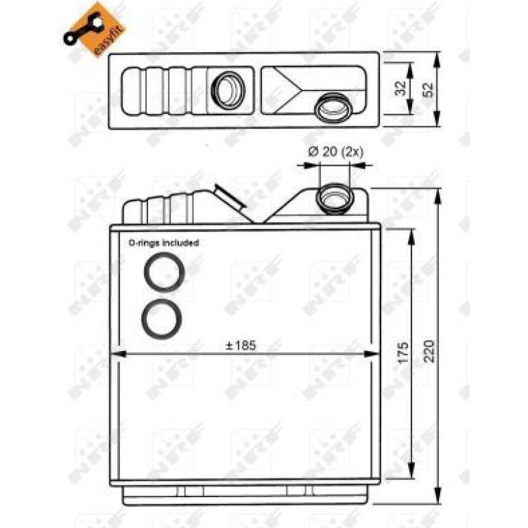 Wärmetauscher, Innenraumheizung 58146 Wärmetauscher, Innenraumheizung 58146