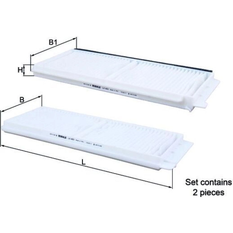 MAHLE Filter, Innenraumluft LA 483/S MAHLE Filter, Innenraumluft LA 483/S