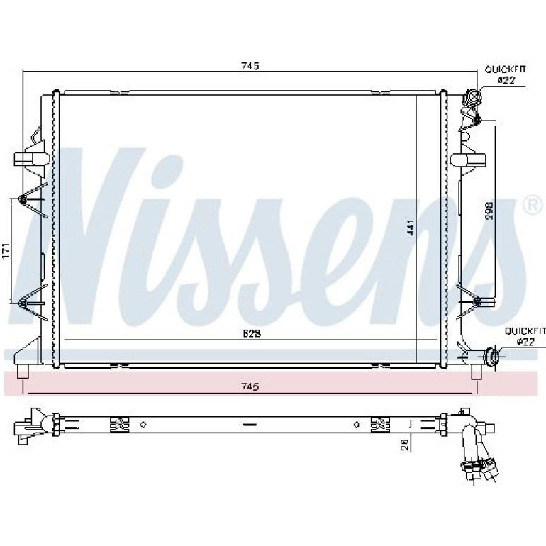 Wasserkühler PKW 65340 Wasserkühler PKW 65340