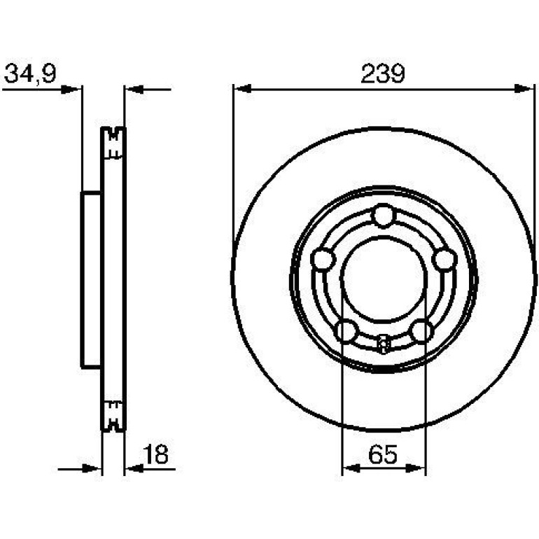 Bremsscheibe 0 986 479 B62 Bremsscheibe 0 986 479 B62