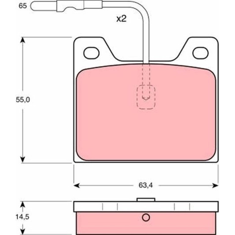 TRW Bremsbeläge GDB803 TRW Bremsbeläge GDB803