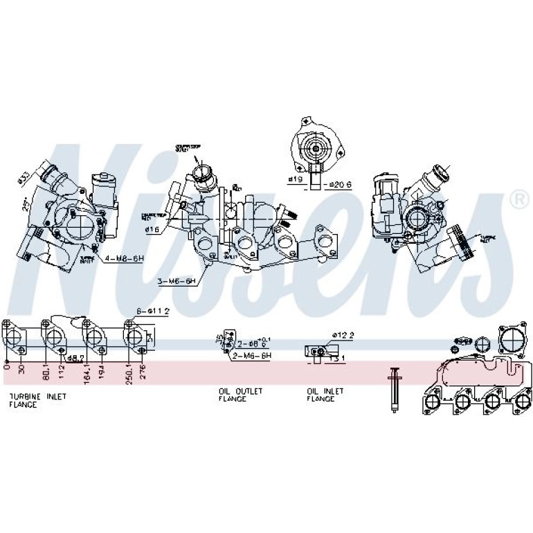 NISSENS Turbolader 93117 NISSENS Turbolader 93117