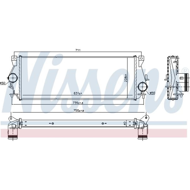 Ladeluftkühler PKW 96225