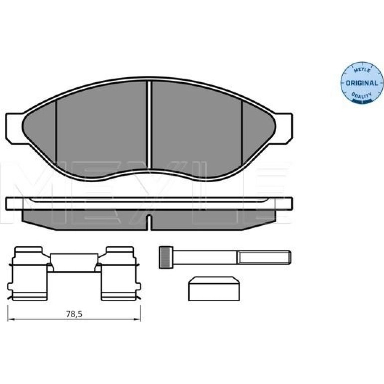 Bremsbelagsatz Fiat P. Ducato 06- Adowno— 1700 025 244 6819/W2 Bremsbelagsatz Fiat P. Ducato 06- Adowno— 1700 025 244 6819/W2
