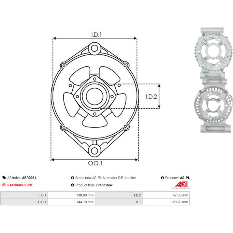 Antriebslager, Generator ABR0014 Antriebslager, Generator ABR0014