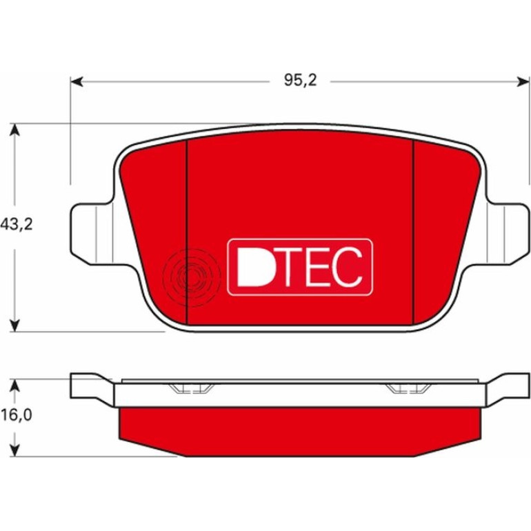 Bremsklötze HA DTEC GDB1732DTE Bremsklötze HA DTEC GDB1732DTE