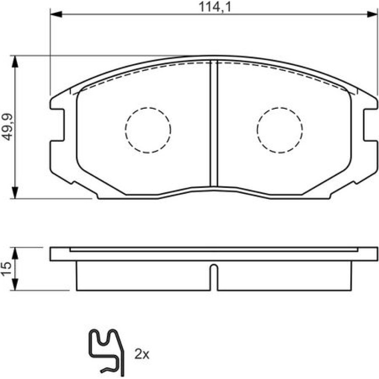 Bosch Bremsbelagsatz Vorderachse 0 986 494 397 Bosch Bremsbelagsatz Vorderachse 0 986 494 397
