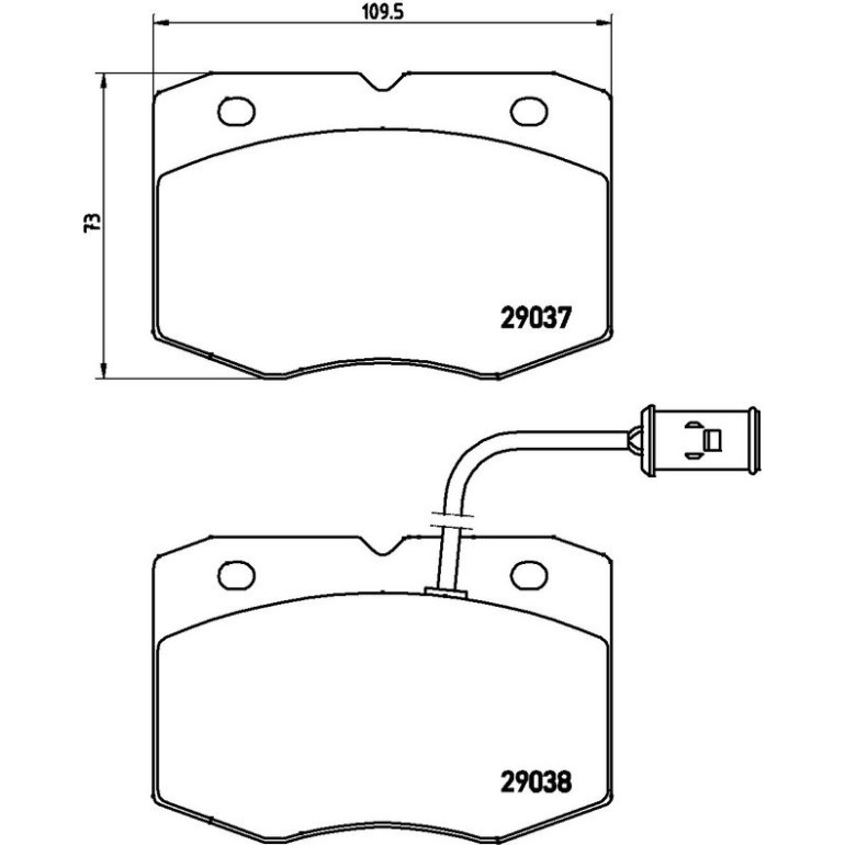 BREMBO Bremsklötze VA P A6 014