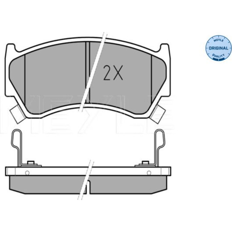 MEYLE Bremsbelagsatz Nissan Almera 95-/Baleno 96- Mit Sensor 025 230 0415/W MEYLE Bremsbelagsatz Nissan Almera 95-/Baleno 96- Mit Sensor 025 230 0415/W