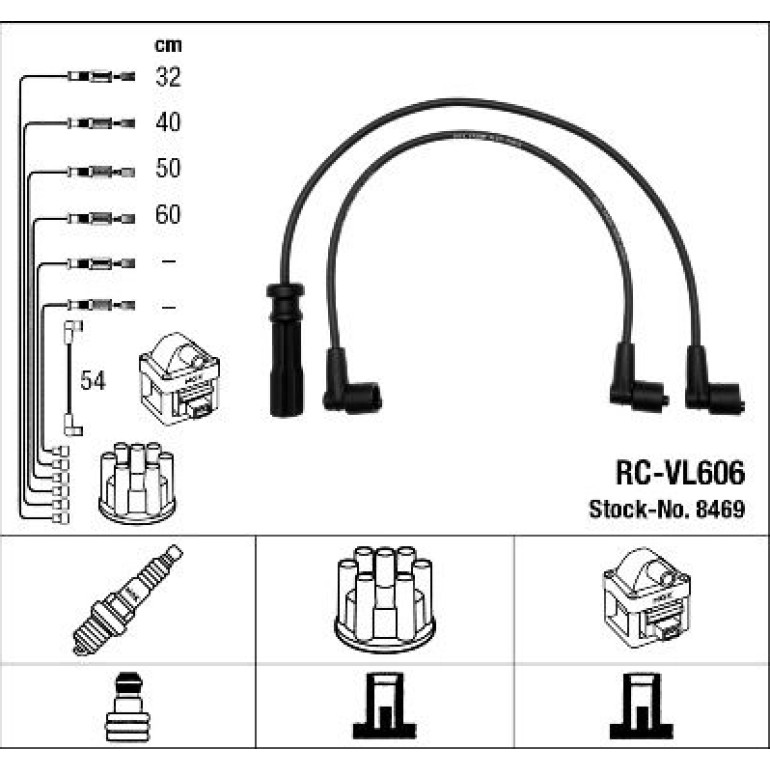 RC-VL606 NGK - Zündkabelsatz 8469 RC-VL606 NGK - Zündkabelsatz 8469