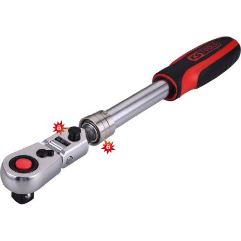 KS TOOLS Kniehebel-Teleskopknarre 1/2 CHROMEplus, 36 Zähne 914.3820 KS TOOLS Kniehebel-Teleskopknarre 1/2 CHROMEplus, 36 Zähne 914.3820