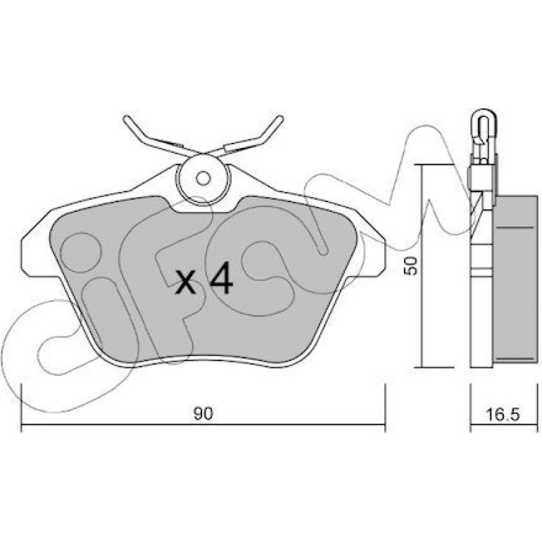 CIFAM Bremsbelagsatz, Scheibenbremse 822-113-0