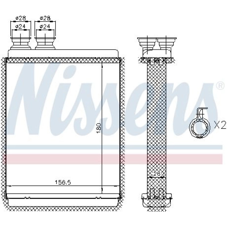 Heizkühler PKW 72986