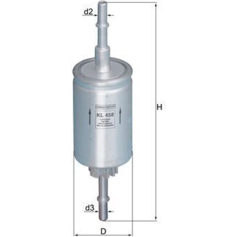 MAHLE Kraftstofffilter KL 458 MAHLE Kraftstofffilter KL 458