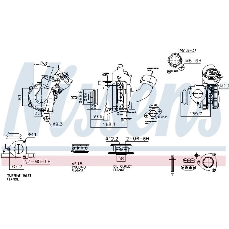NISSENS Turbolader 93422