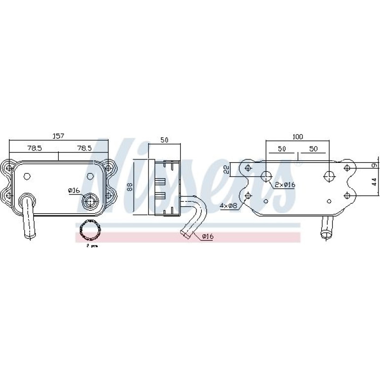 Ölkühler PKW 90580 Ölkühler PKW 90580