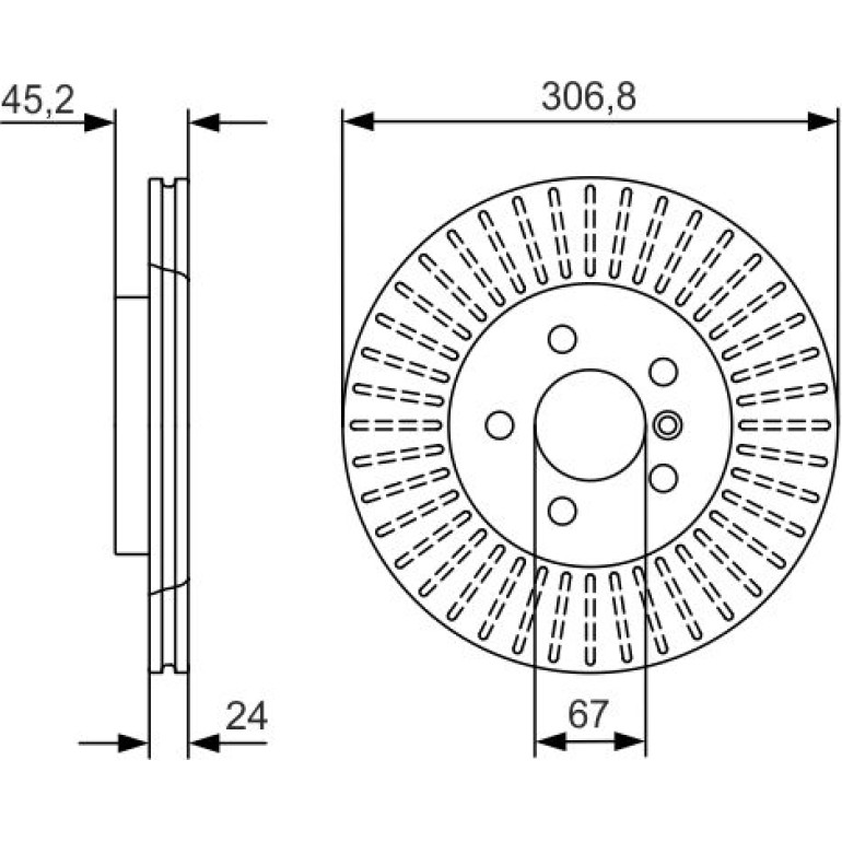 Bremsscheibe 0 986 479 C93 Bremsscheibe 0 986 479 C93