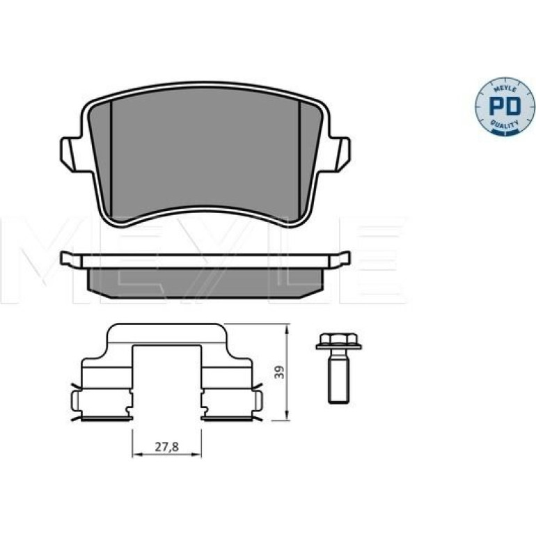 Bremsbelagsatz Vw T. A4/A5/Q5 07- Ohne Sensor 025 246 0617-2/PD Bremsbelagsatz Vw T. A4/A5/Q5 07- Ohne Sensor 025 246 0617-2/PD