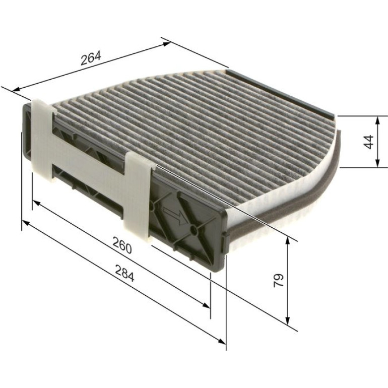Aktivkohlefilter 1987435001 Aktivkohlefilter 1987435001