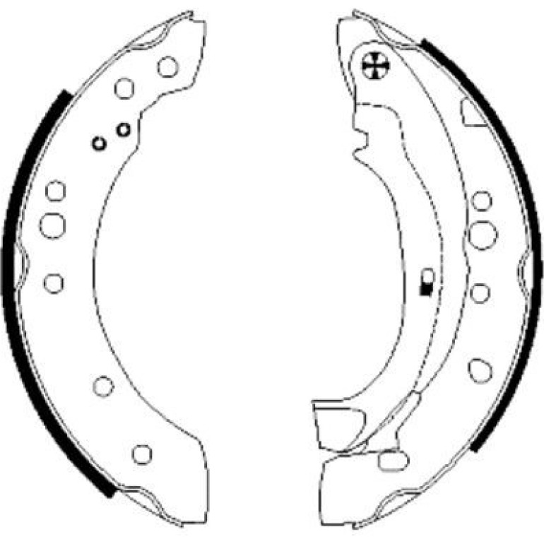 Bremsbacken Citroen C2/C3 91059800 Bremsbacken Citroen C2/C3 91059800