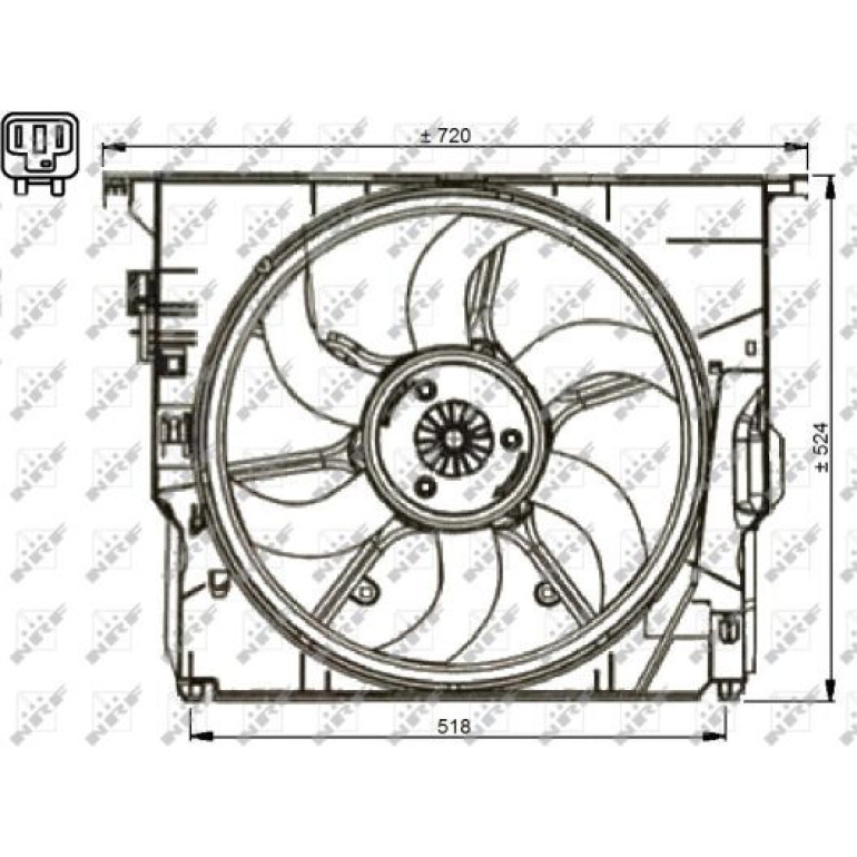 Lüfter Motorkühlung 47737 Lüfter Motorkühlung 47737