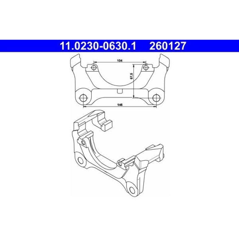 Halter, Bremssattel 11.0230-0630.1
