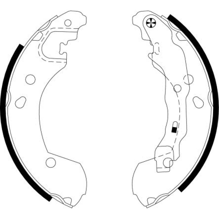 Bremsbacken Renault Clio 05-/Modus/Micra 91062600 Bremsbacken Renault Clio 05-/Modus/Micra 91062600