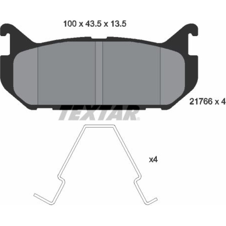 Bremsbelagsatz Mazda T. 626 92 2176603 Bremsbelagsatz Mazda T. 626 92 2176603