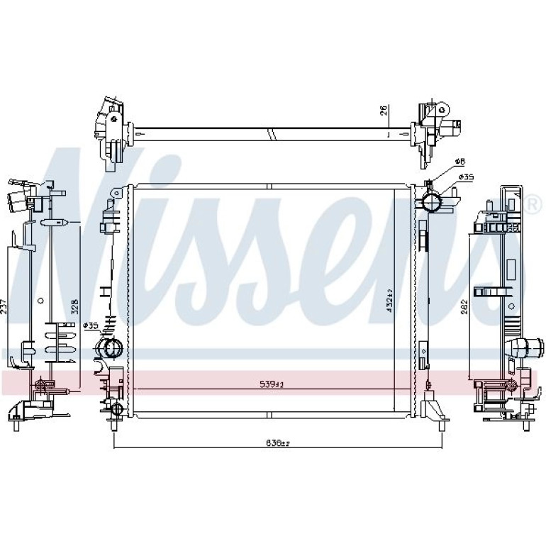 Wasserkühler PKW 606473 Wasserkühler PKW 606473