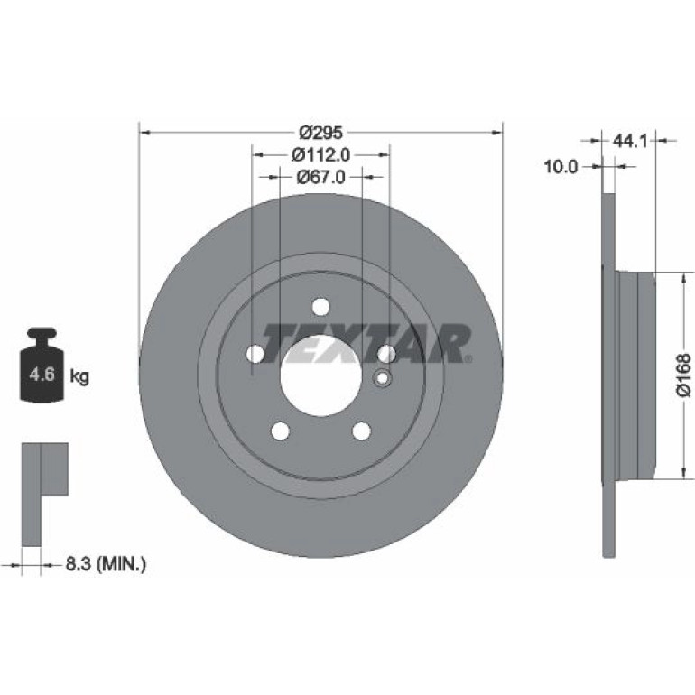 Bremsscheibe Db T. W246/W176 220Cdi A/B-Klasse 12 92254903 Bremsscheibe Db T. W246/W176 220Cdi A/B-Klasse 12 92254903