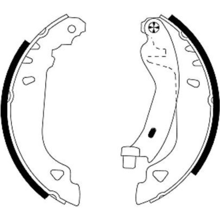 Bremsbacken Fiat Punto 93- Sys Bendix/Tipo/Tempra 91049100