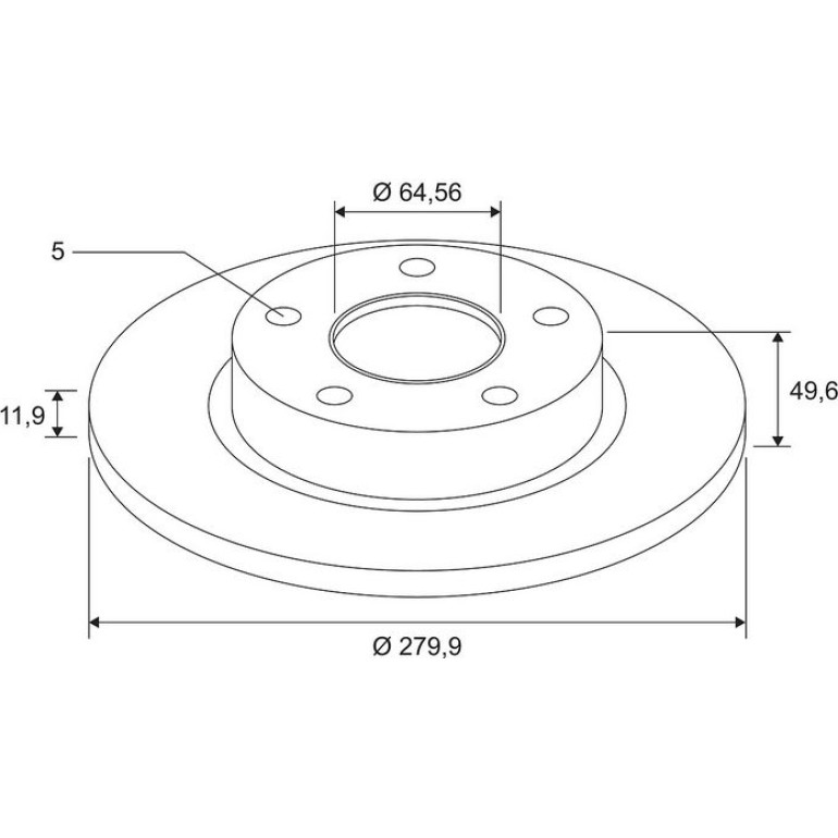 VALEO Bremsscheibe 186713 VALEO Bremsscheibe 186713