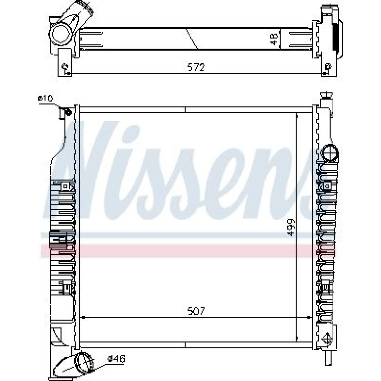 Wasserkühler PKW 61021A Wasserkühler PKW 61021A