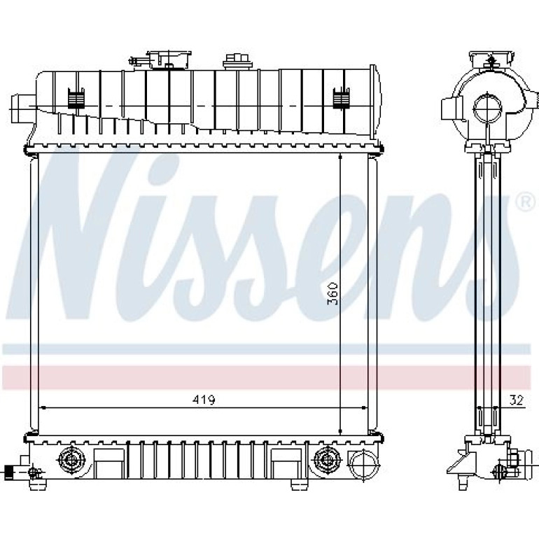 Wasserkühler PKW 62708A Wasserkühler PKW 62708A