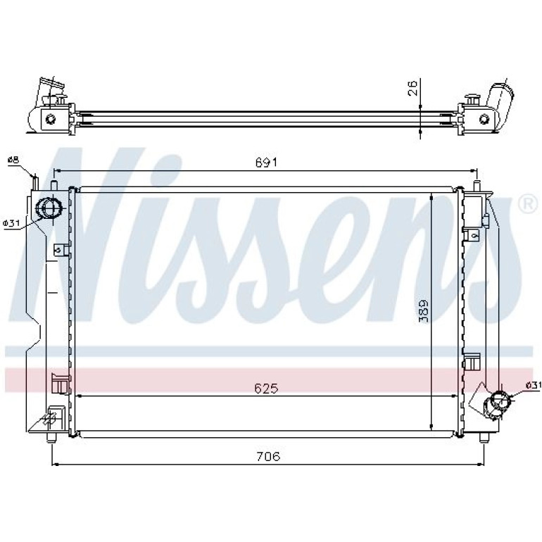 Wasserkühler PKW 64679A Wasserkühler PKW 64679A