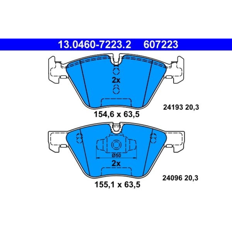 Bremsbelagsatz Bmw S. 1 2.0-3.0 05-13 13.0460-7223.2 Bremsbelagsatz Bmw S. 1 2.0-3.0 05-13 13.0460-7223.2