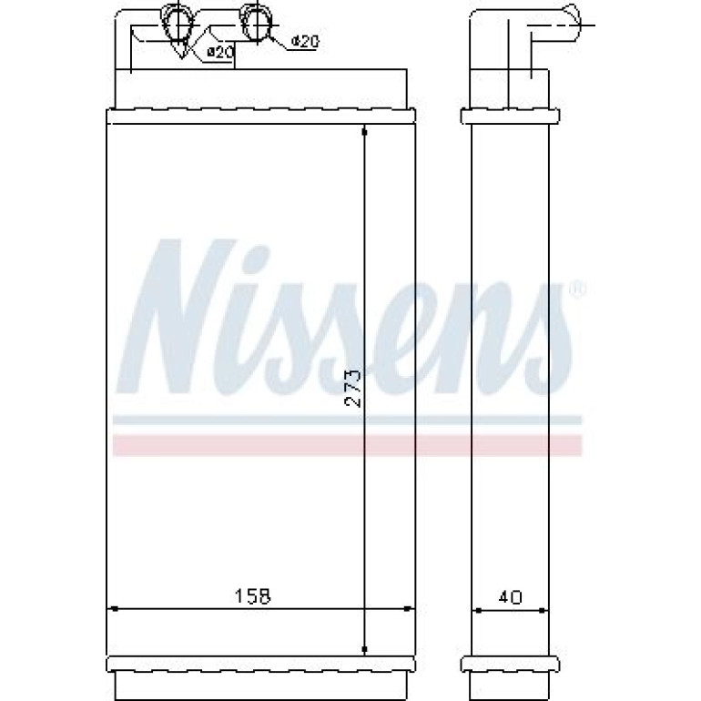 Heizkühler PKW 70230 Heizkühler PKW 70230