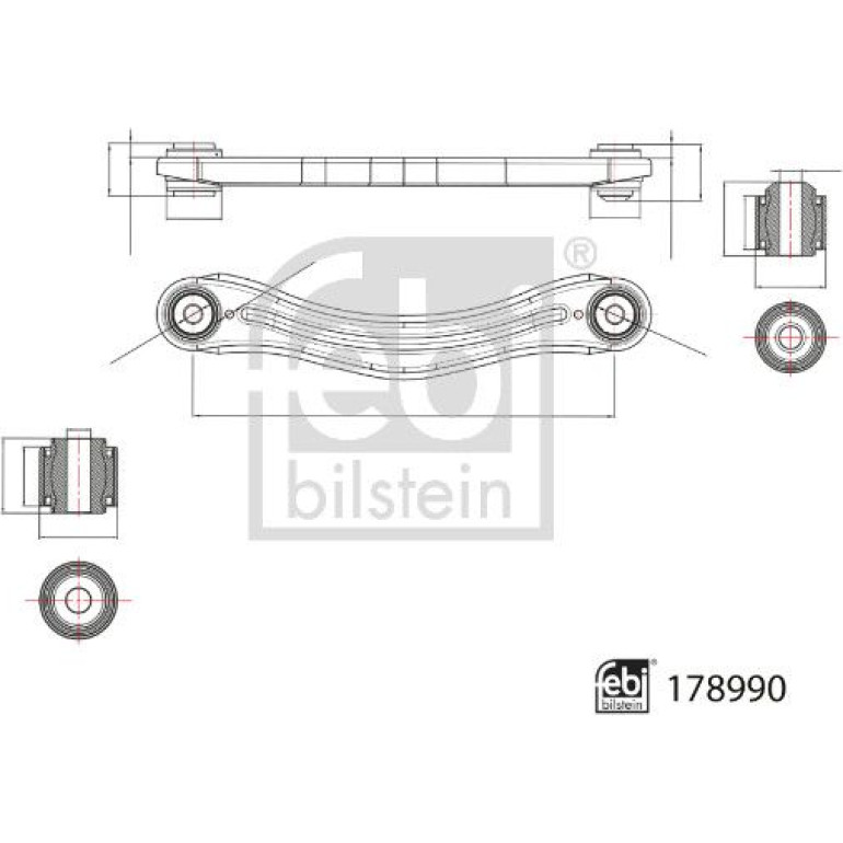 Febi Bilstein Stange/Strebe, Radaufhängung 178990 Febi Bilstein Stange/Strebe, Radaufhängung 178990