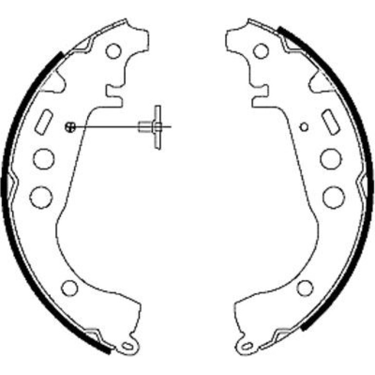 Bremsbacken Toyota Yaris 99 91053500 Bremsbacken Toyota Yaris 99 91053500