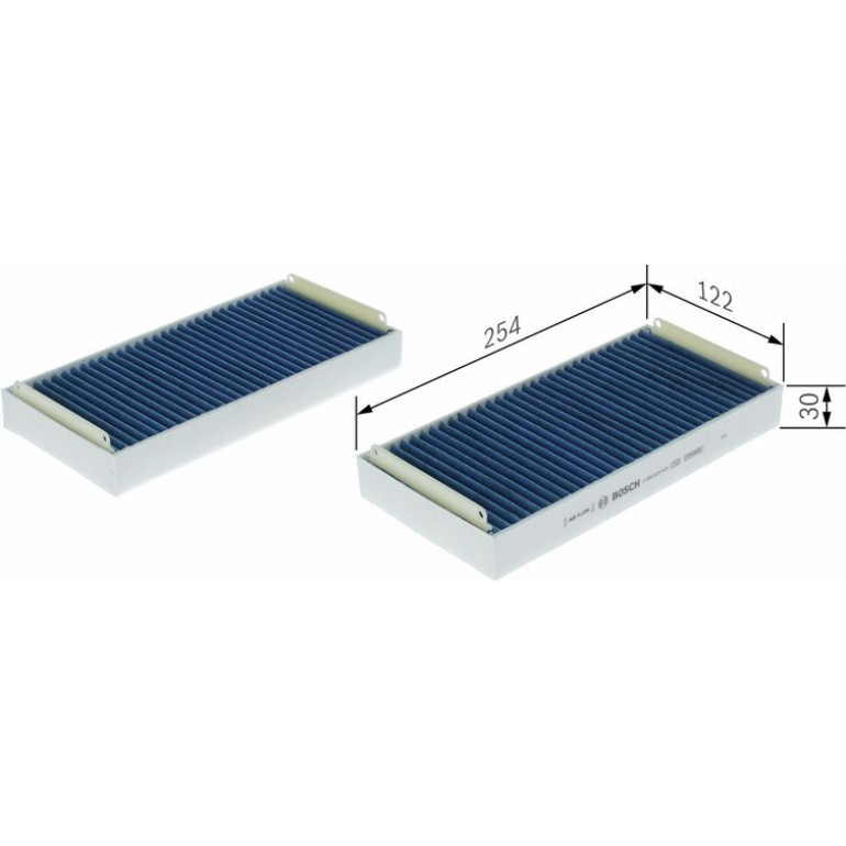Aktivkohleinnenraumfilter 0 986 628 628