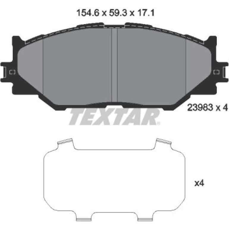 Bremsbelagsatz Lexus P. Is 05 2398301 Bremsbelagsatz Lexus P. Is 05 2398301