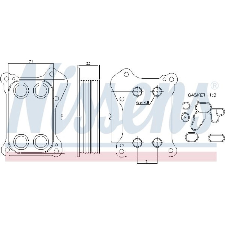 Ölkühler PKW 90739 Ölkühler PKW 90739