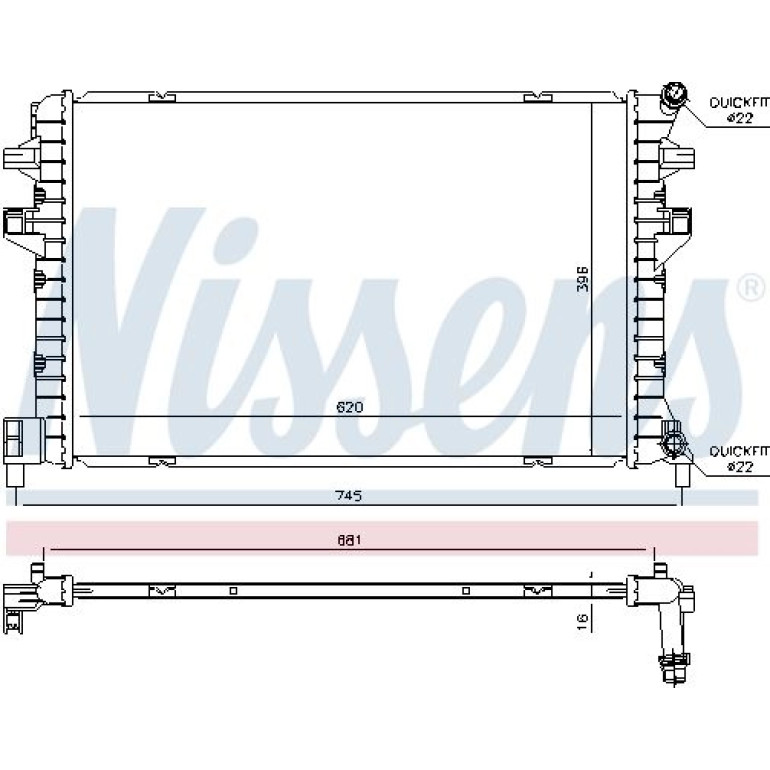 Wasserkühler PKW 65306 Wasserkühler PKW 65306