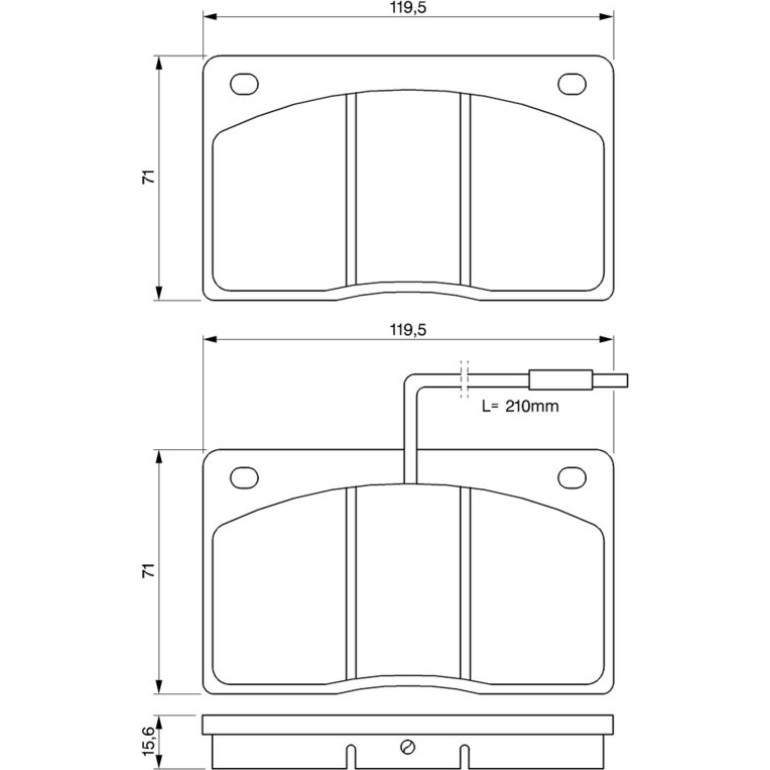 Bosch Bremsbelagsatz 0 986 460 932
