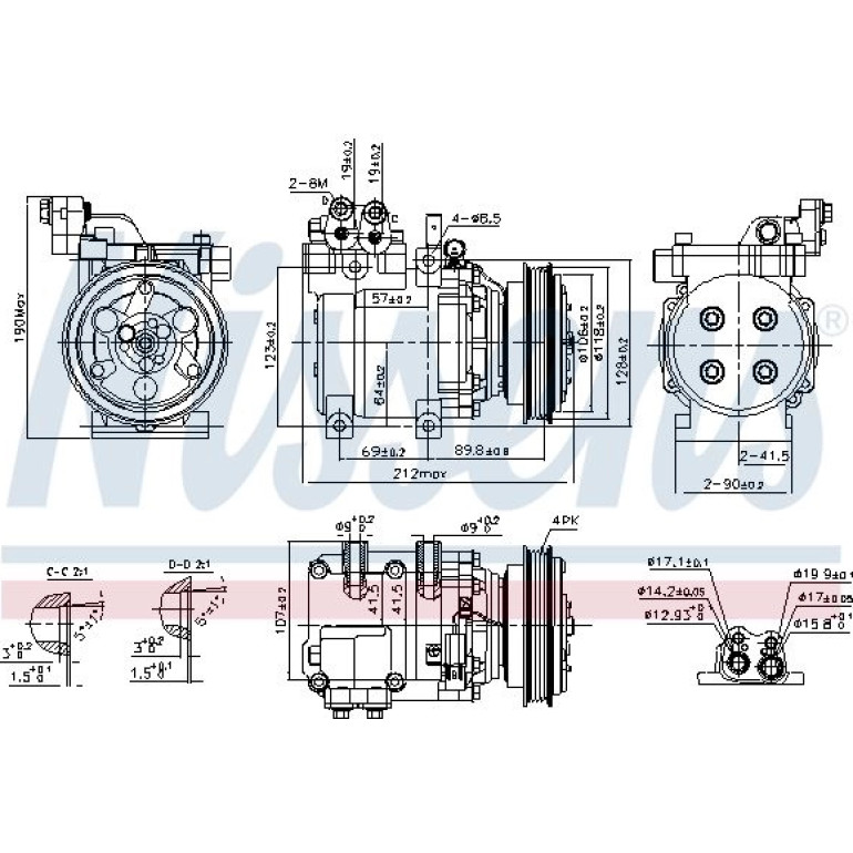 NISSENS Kompressor 89082 NISSENS Kompressor 89082